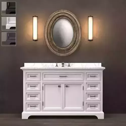 Wide Washbasin Kent 3 colours