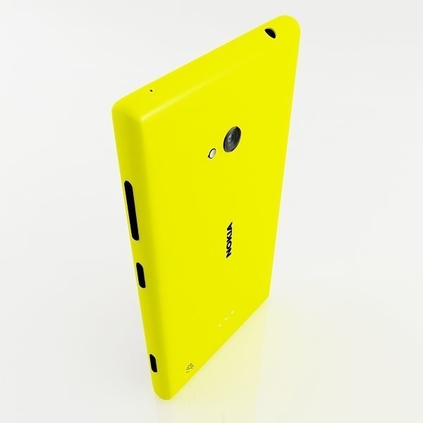 Nokia lumia 720 Yellow 3D model_7