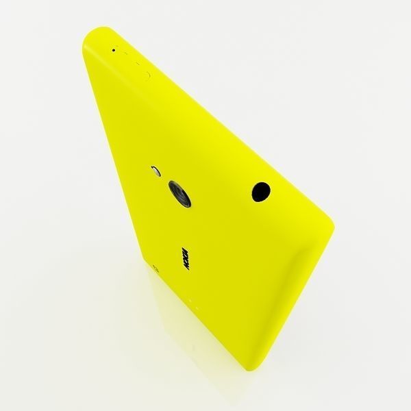 Nokia lumia 720 Yellow 3D model_8