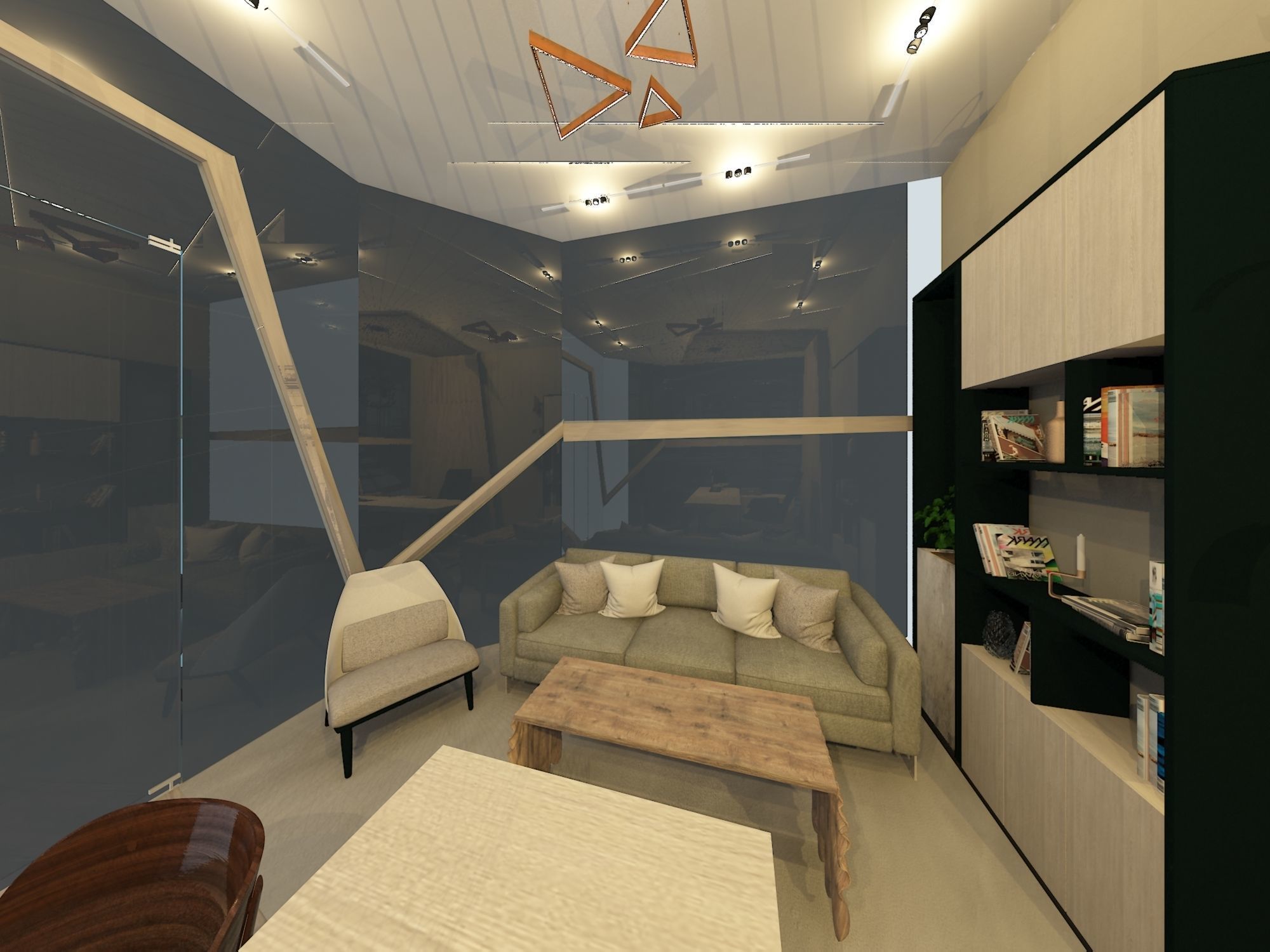 office interior design 3D model_1