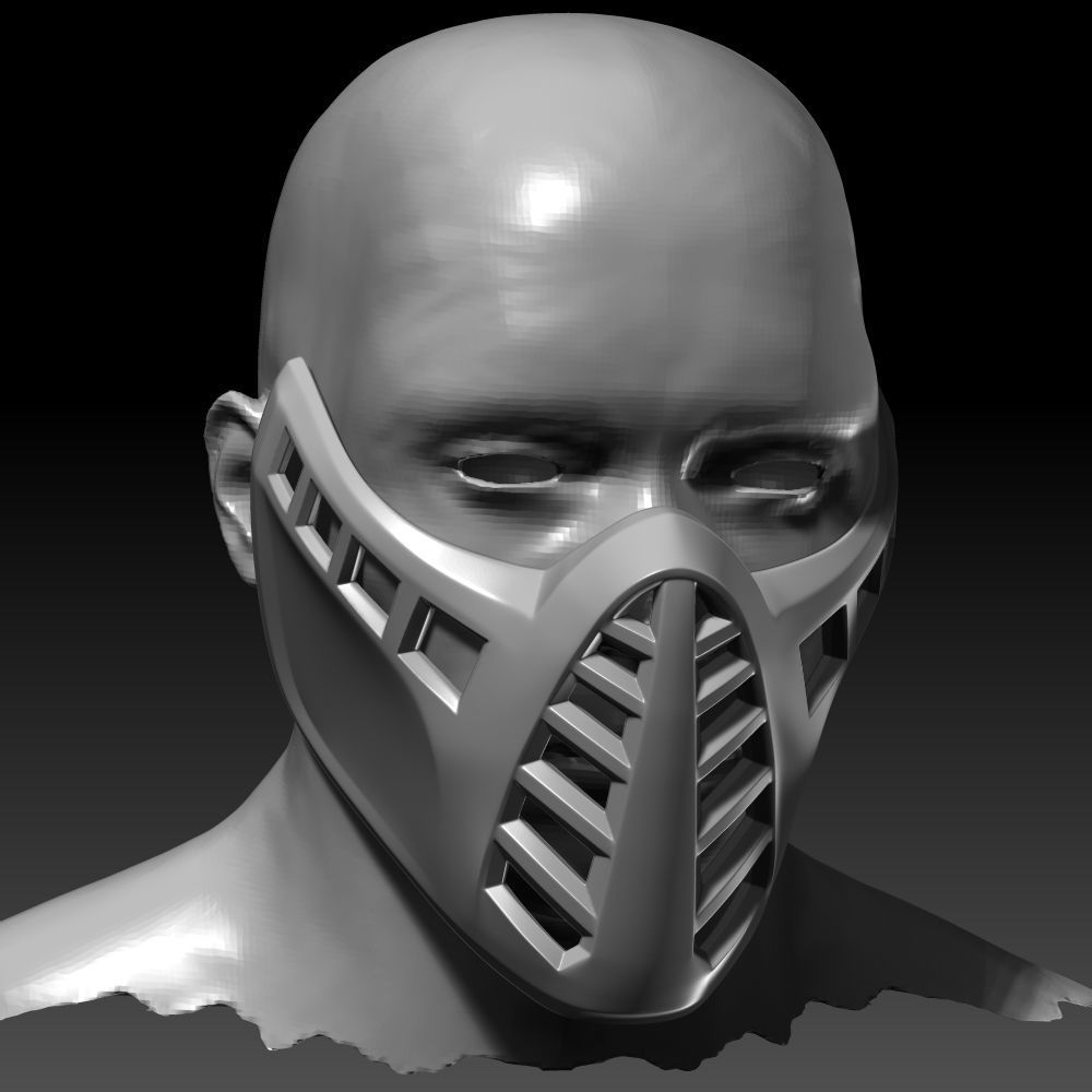 Classic Scorpion Mask Mortal Kombat 11 3D Printable Model 3D print model_4