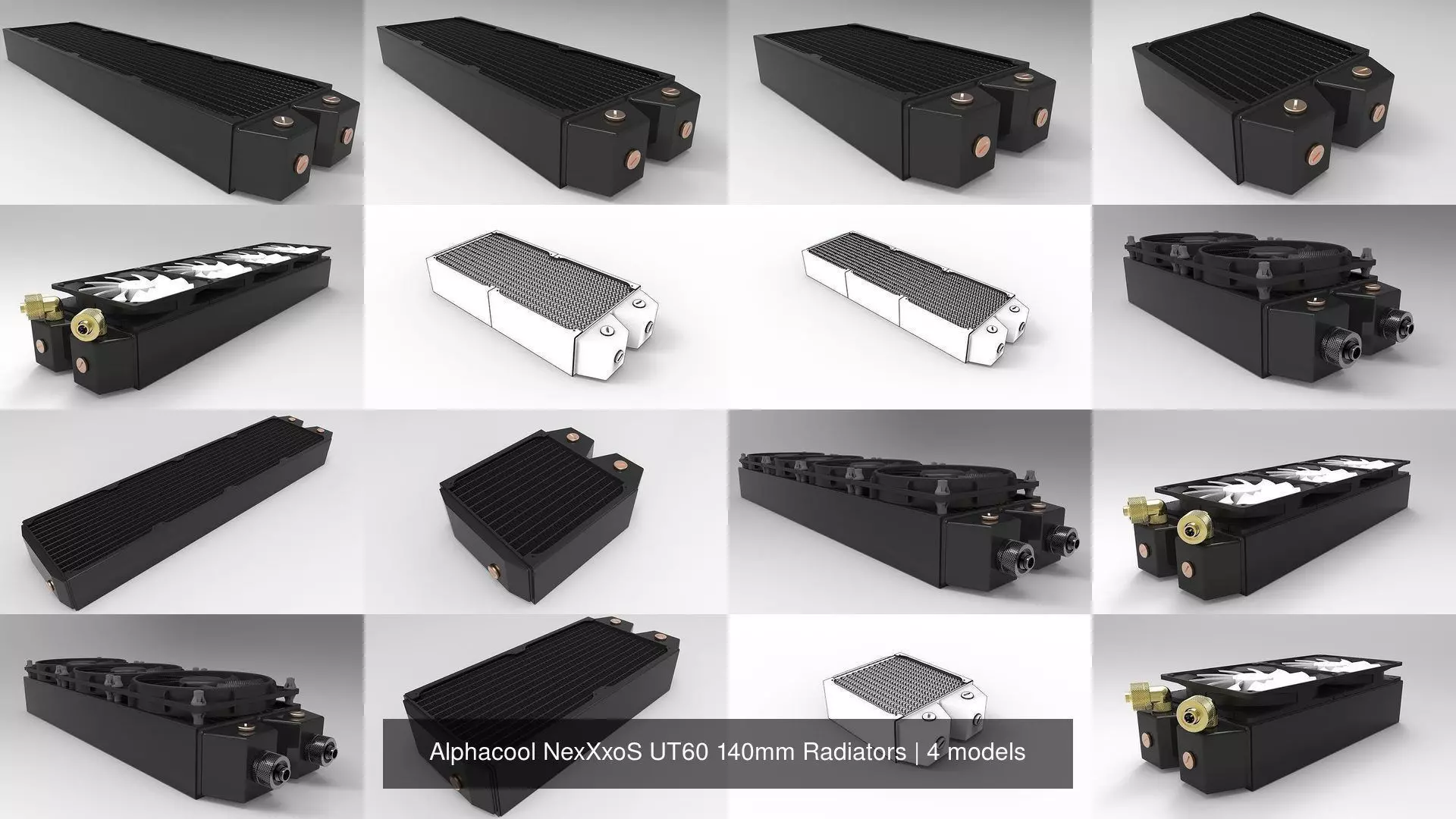 Alphacool NexXxoS UT60 140mm Radiators 3D Model Collection_5