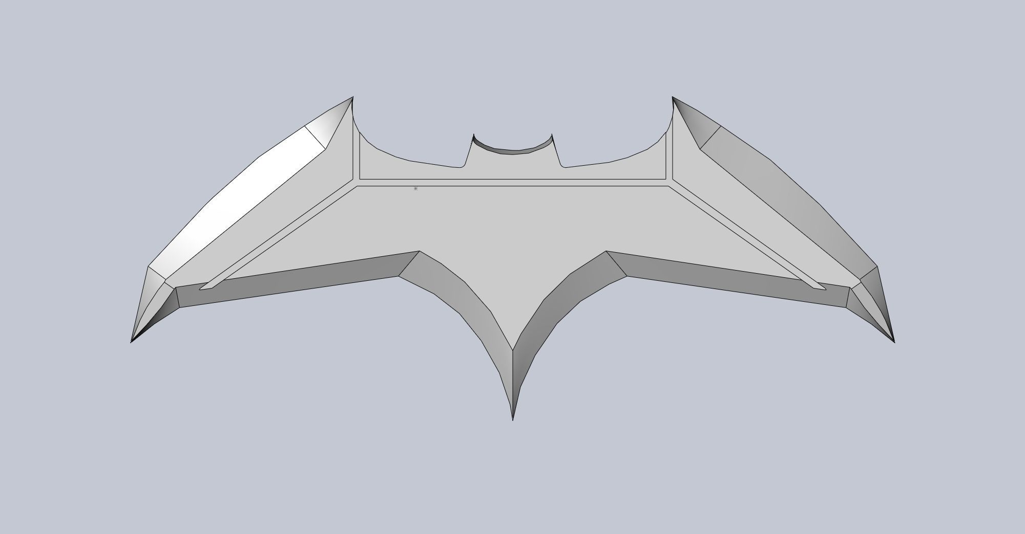 Basic Batman Batarang Model 3D print model_13