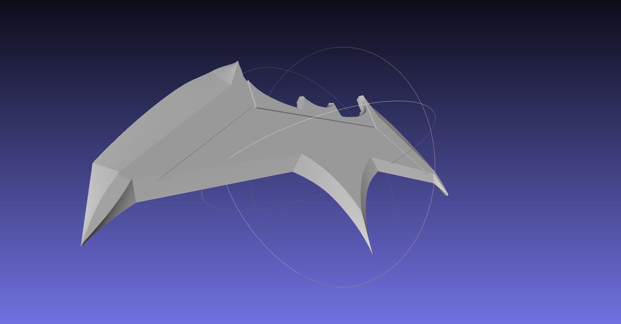 Basic Batman Batarang Model 3D print model_16
