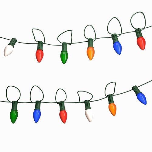 String Christmas light Low-poly 3D model