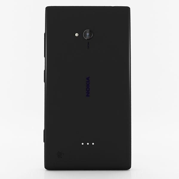 Nokia lumia 720 Black 3D model_4