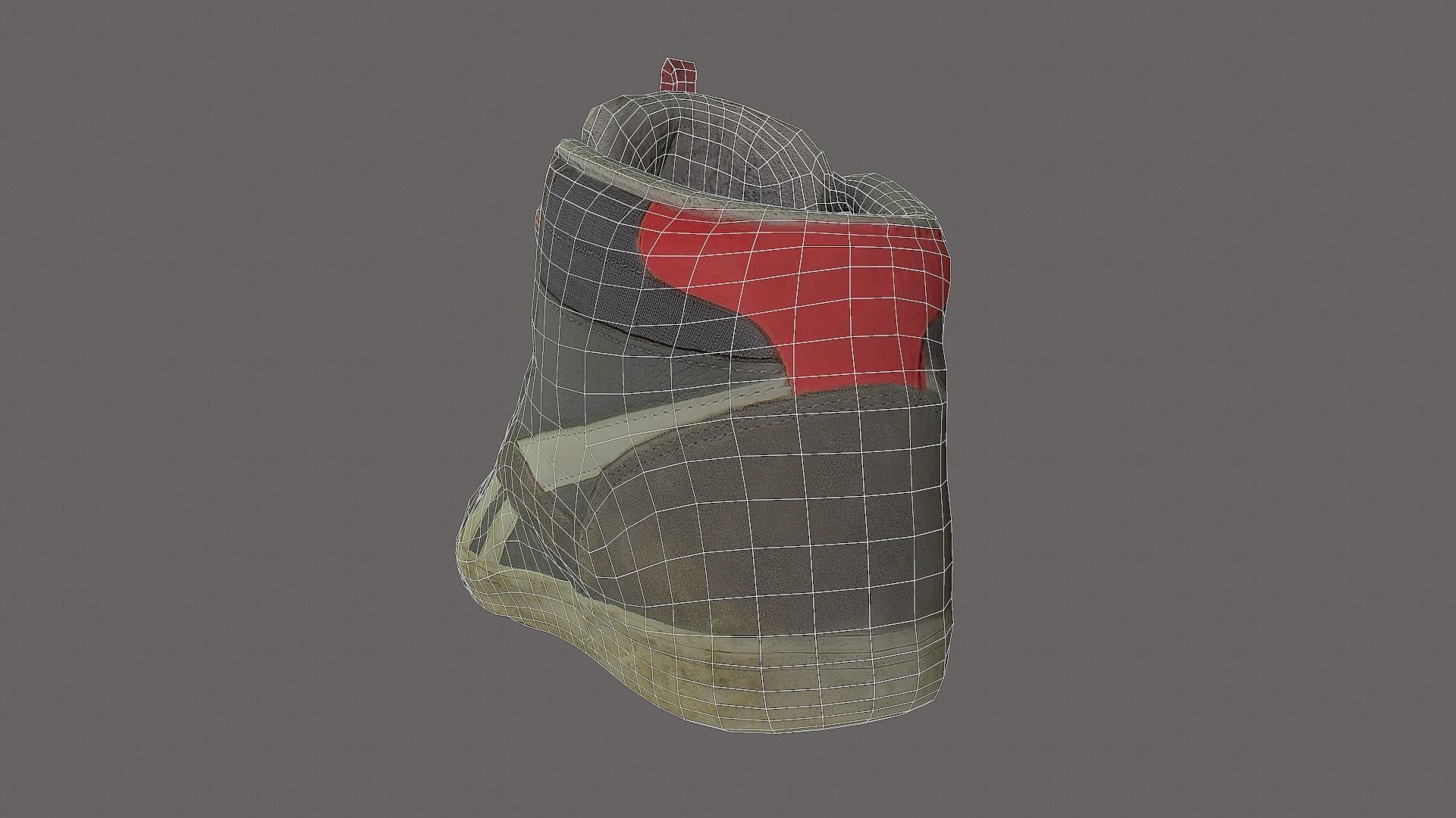 Worn Skater Shoe Low Poly 3D model Low-poly 3D model_9