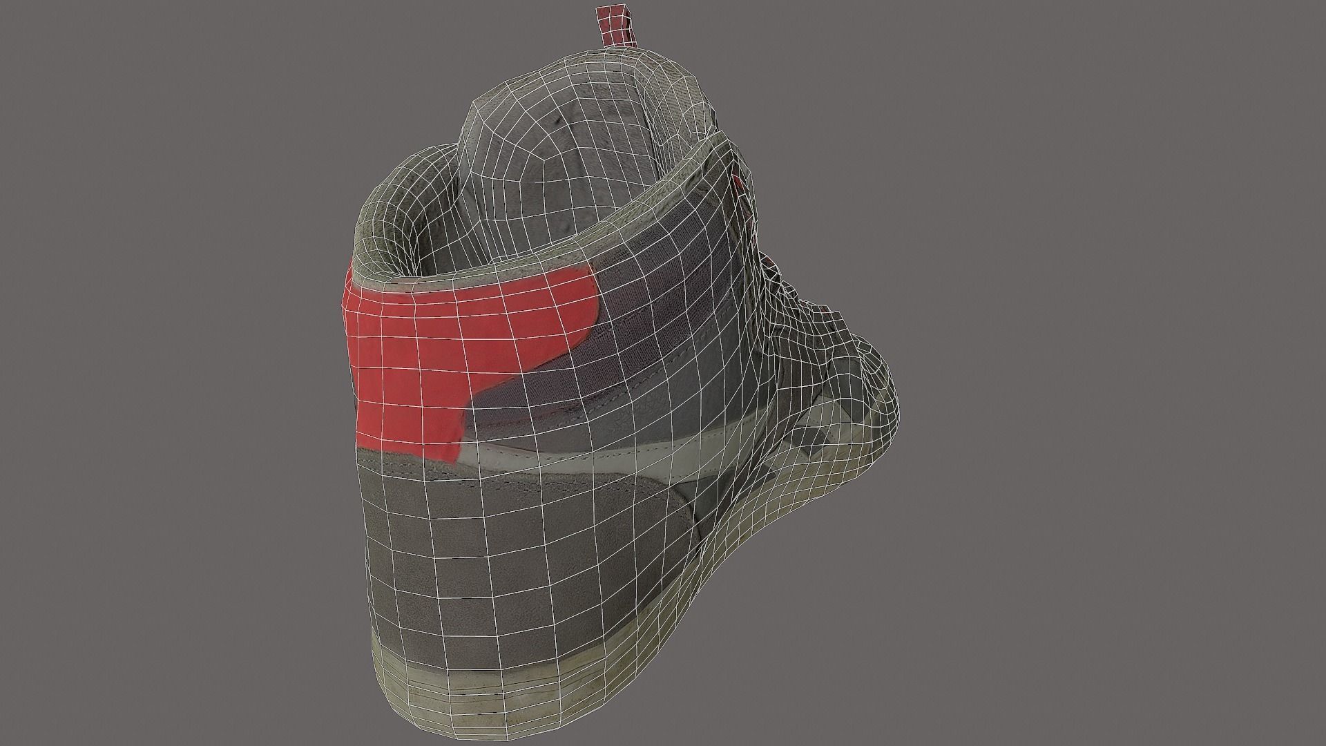 Worn Skater Shoe Low Poly 3D model Low-poly 3D model_8