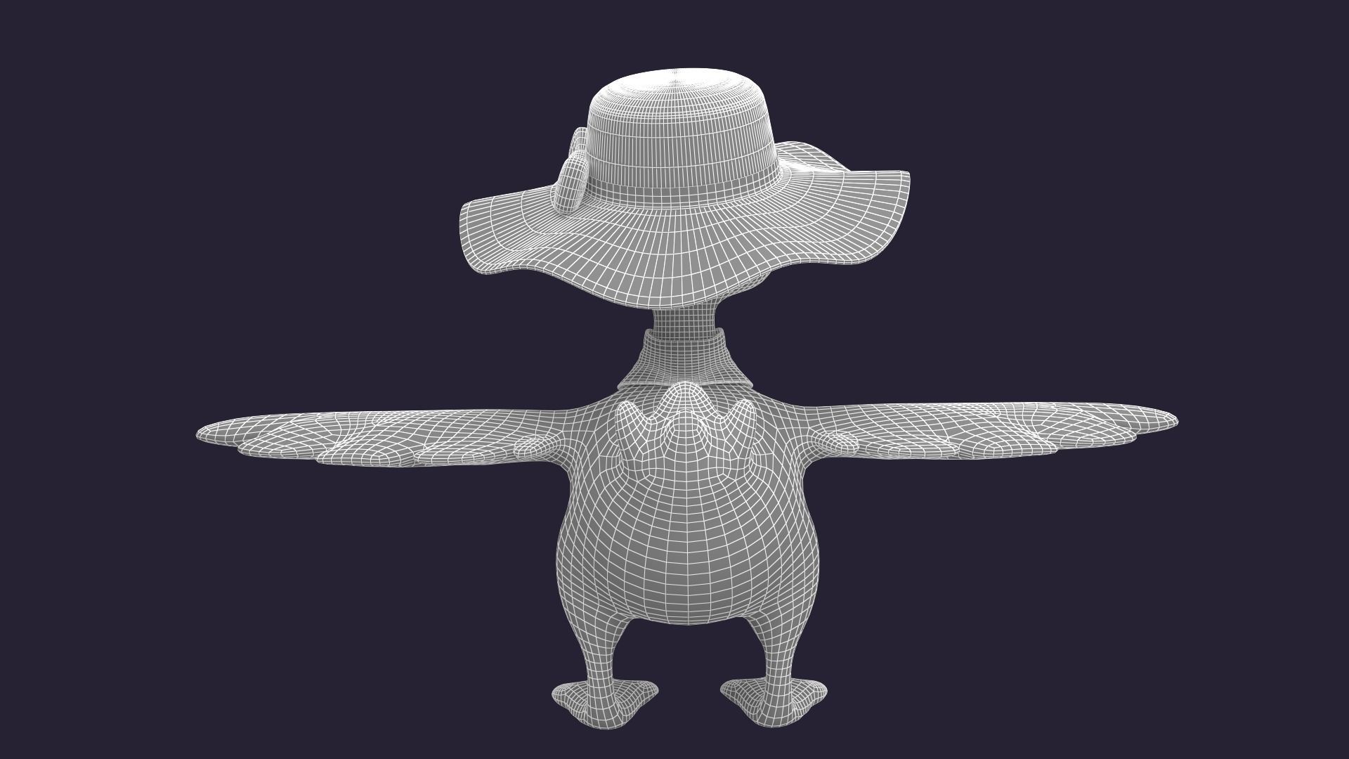 Asset - Cartoons - Animals - Duck - Hight poly 3D model_8