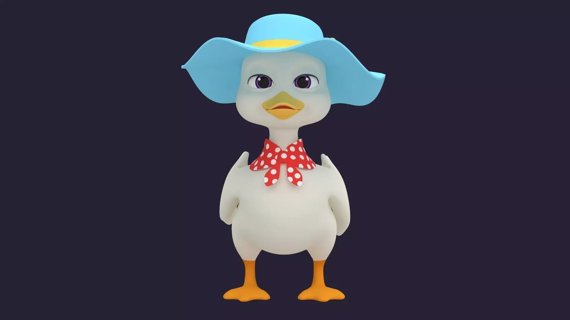 Asset - Cartoons - Animals - Duck - Hight poly 3D model_0