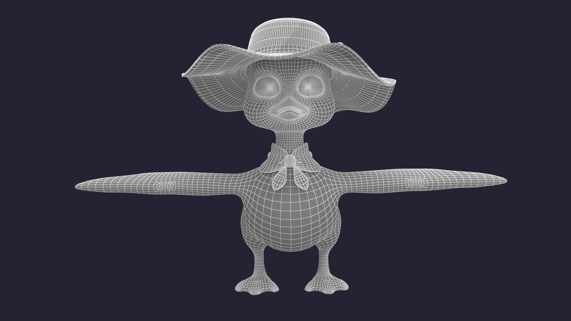 Asset - Cartoons - Animals - Duck - Hight poly 3D model_5