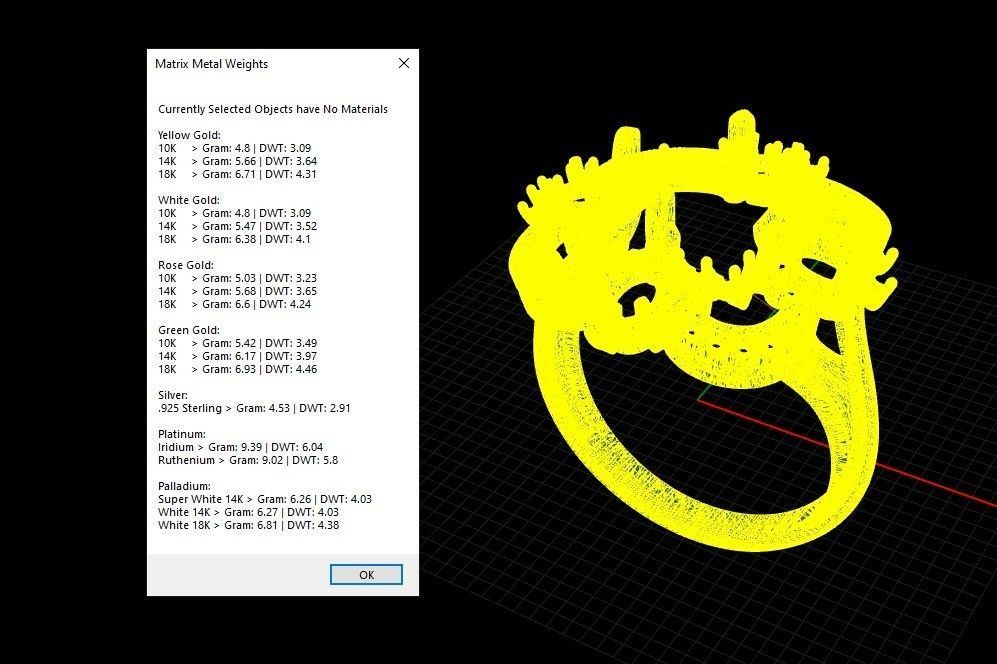Women ring with gems and diamonds 3dm stl vintage 3D print model_10
