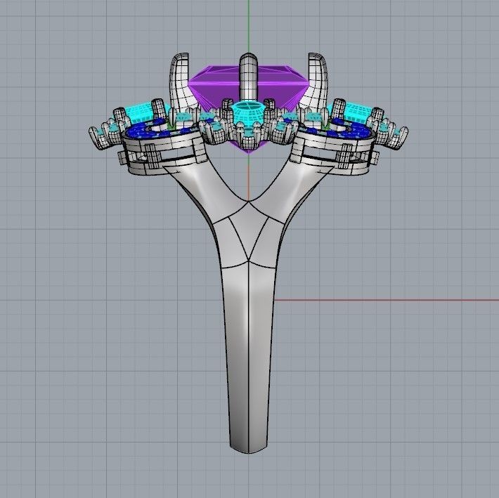 Women ring with gems and diamonds 3dm stl vintage 3D print model_21