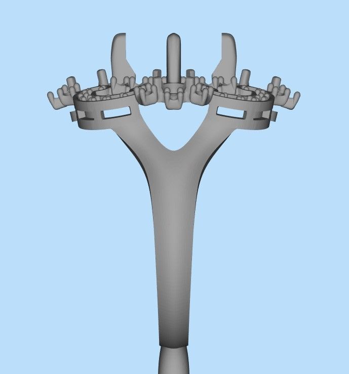 Women ring with gems and diamonds 3dm stl vintage 3D print model_25