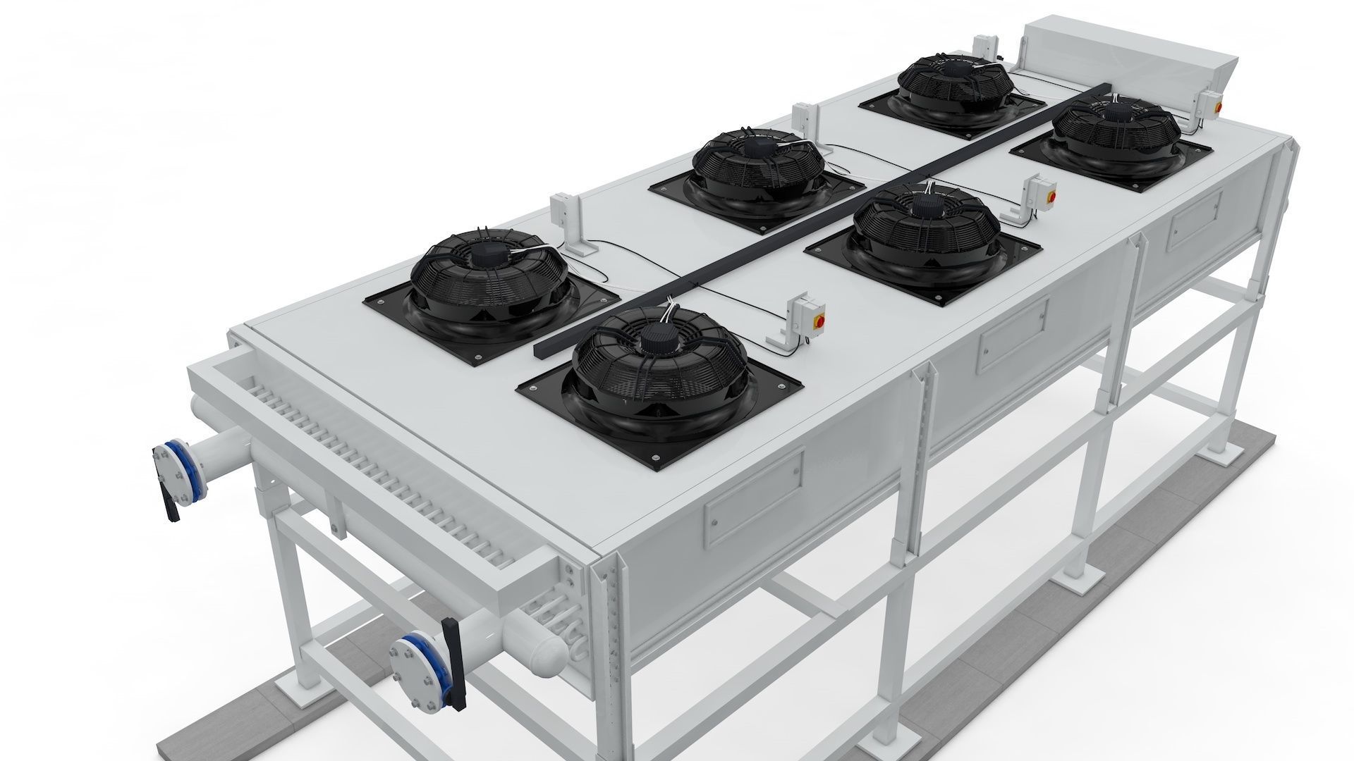 Industrial Radiator Chiller Cooler 3D model_1