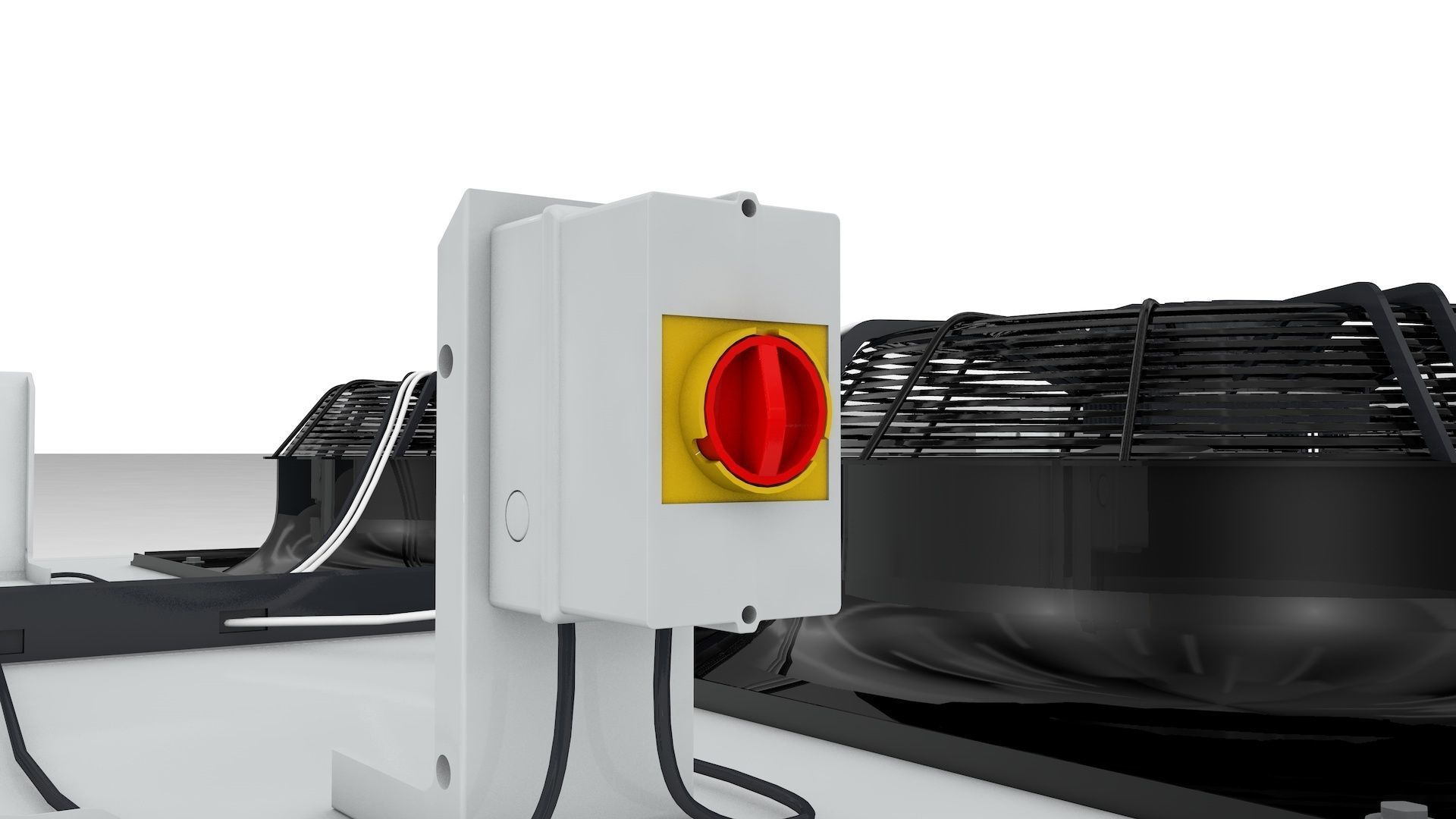 Industrial Radiator Chiller Cooler 3D model_14