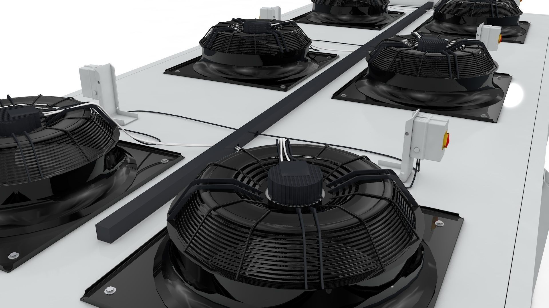 Industrial Radiator Chiller Cooler 3D model_6