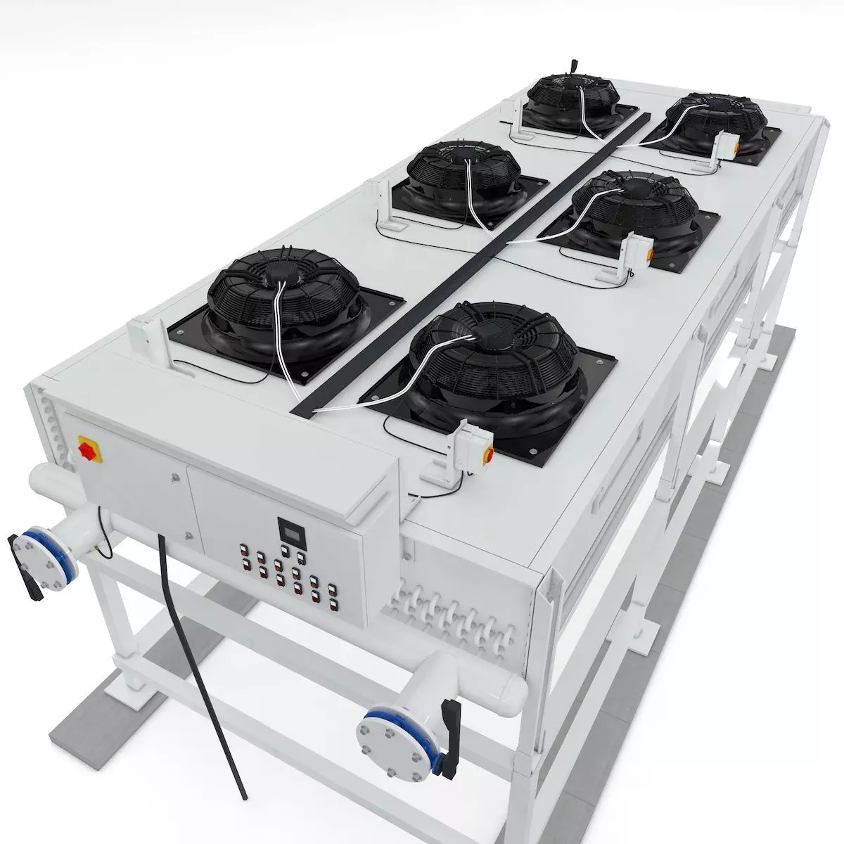 Industrial Radiator Chiller Cooler 3D model_0