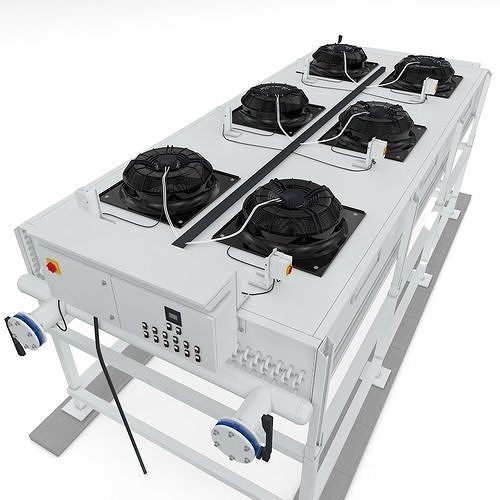 Industrial Radiator Chiller Cooler 3D model