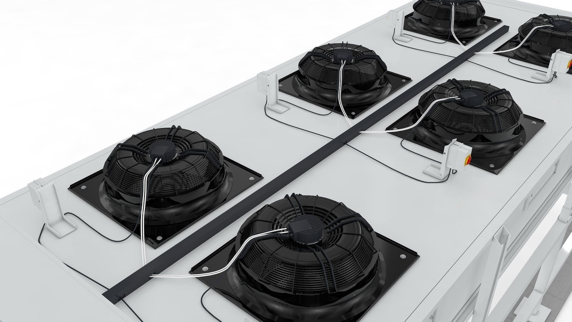 Industrial Radiator Chiller Cooler 3D model_13