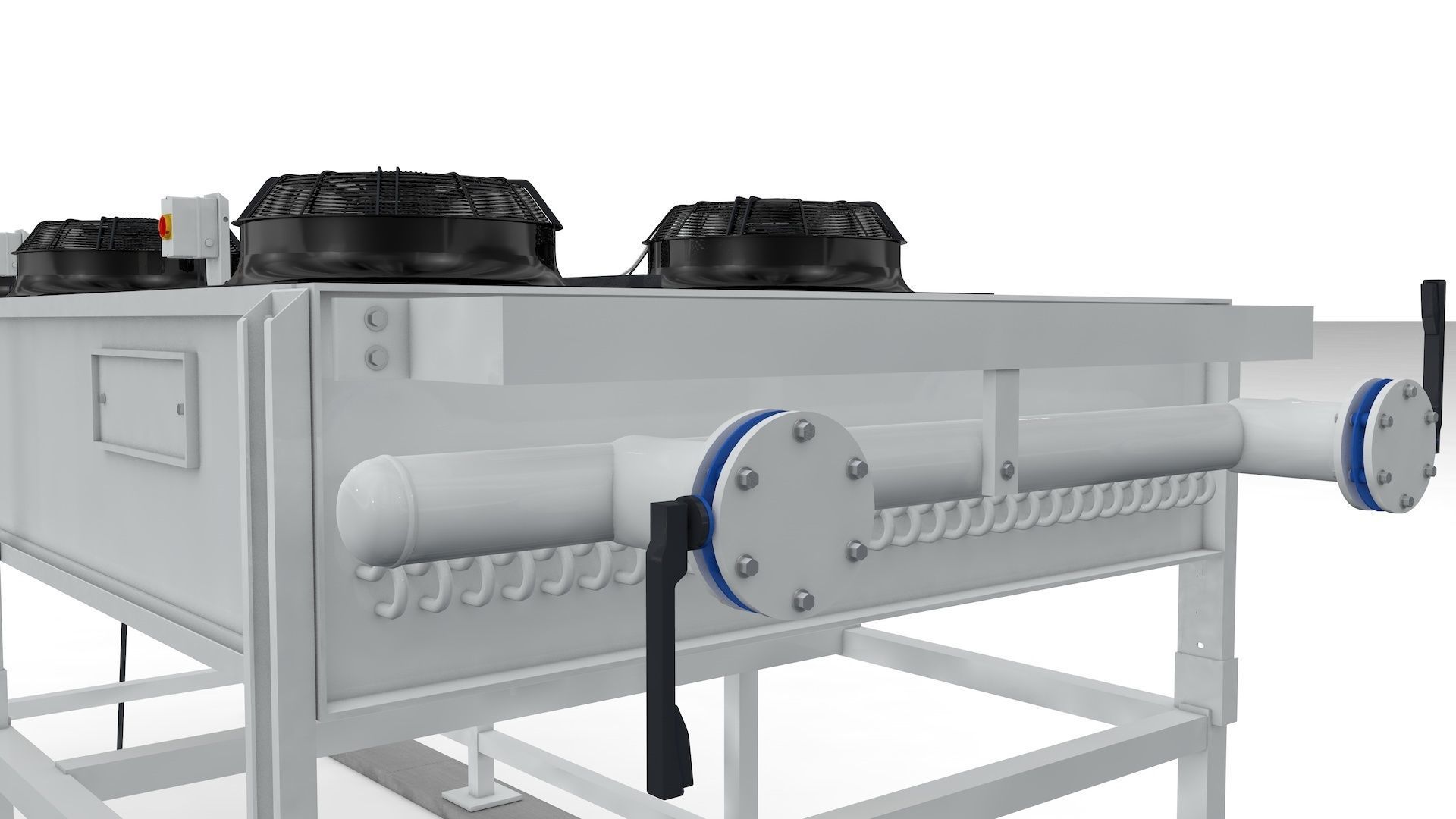 Industrial Radiator Chiller Cooler 3D model_16