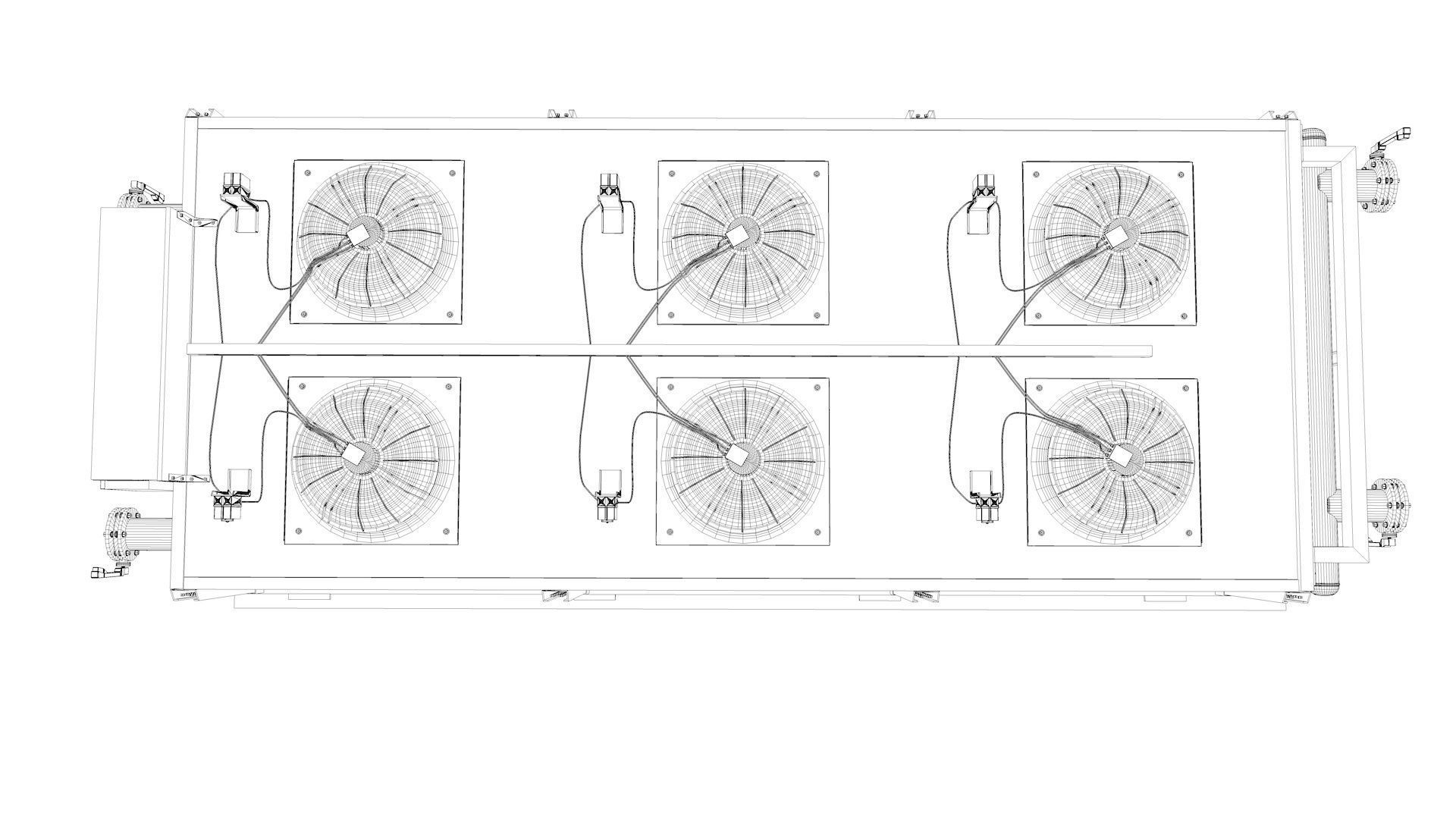 Industrial Radiator Chiller Cooler 3D model_18