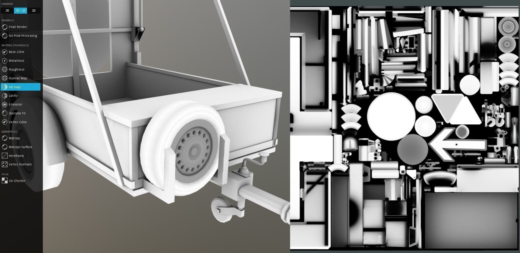 Moveable Barrier Big Version Low-poly 3D model_14