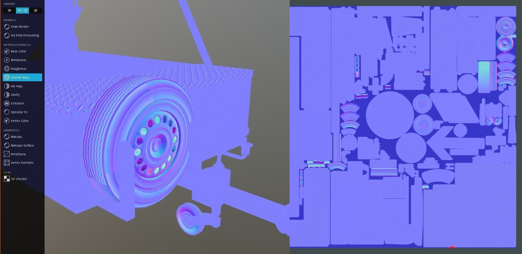 Moveable Barrier Small Version Low-poly 3D model_9