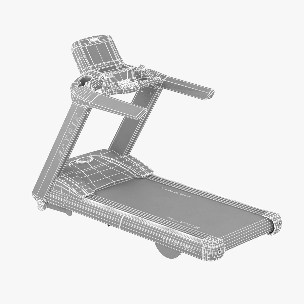 matrix fitness T7xe Treadmill 3D model_9