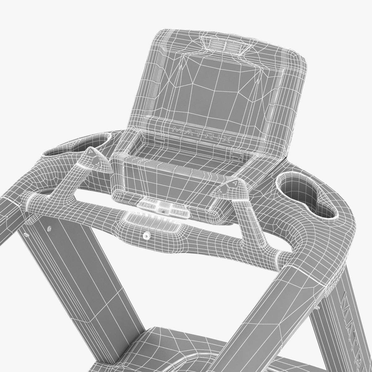 matrix fitness T7xe Treadmill 3D model_6