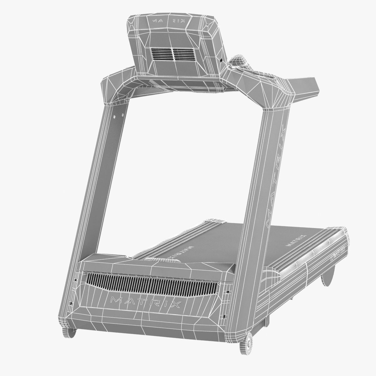 matrix fitness T7xe Treadmill 3D model_10