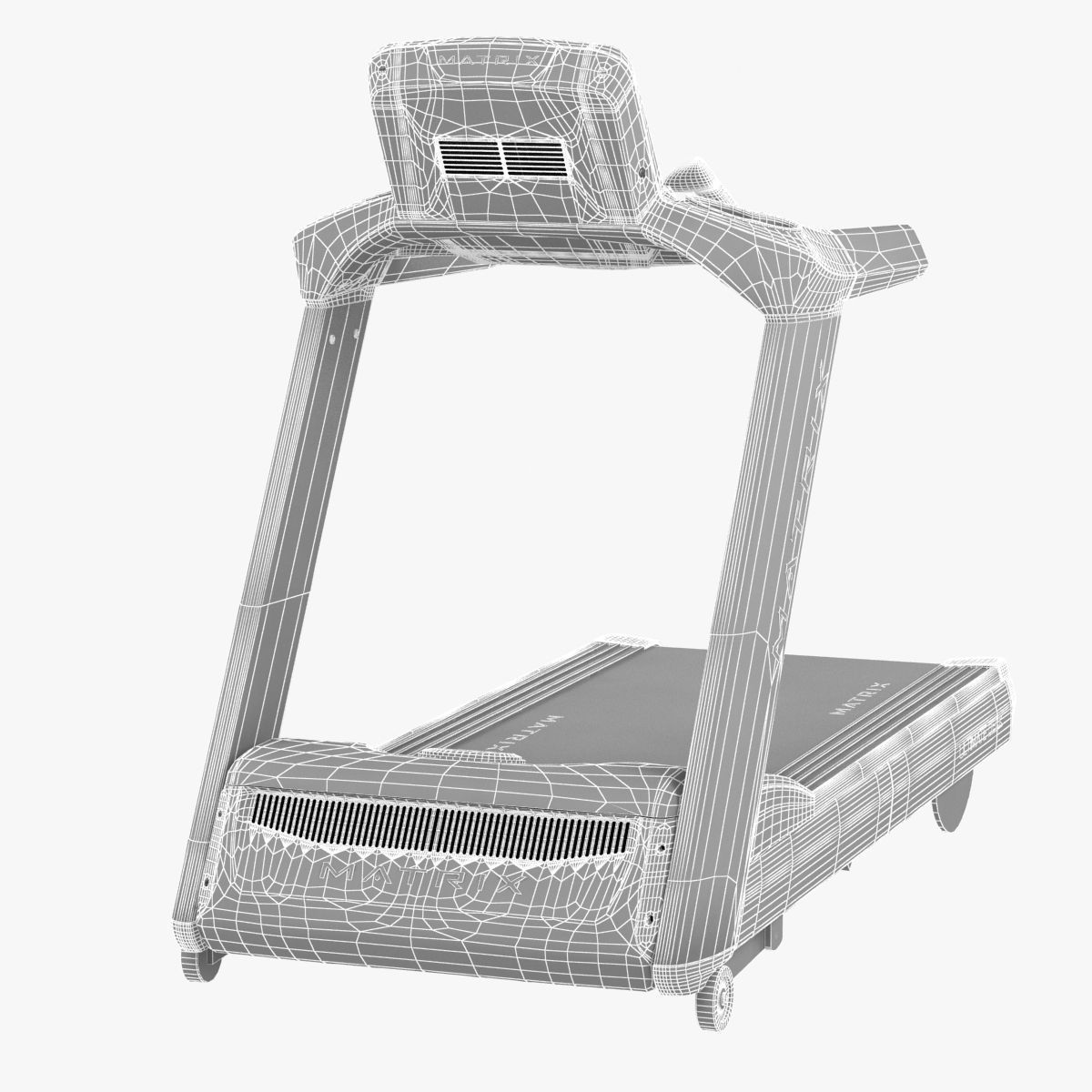 matrix fitness T7xe Treadmill 3D model_8
