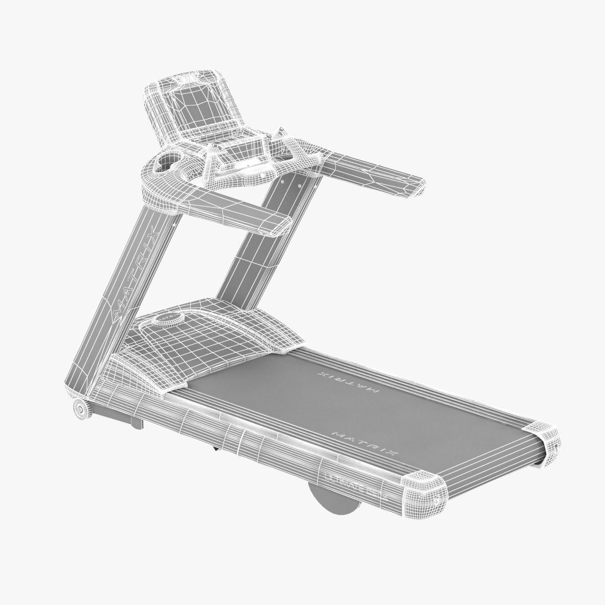 matrix fitness T7xe Treadmill 3D model_7