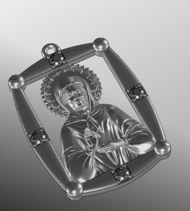 Pendant od 9 3D print model_15