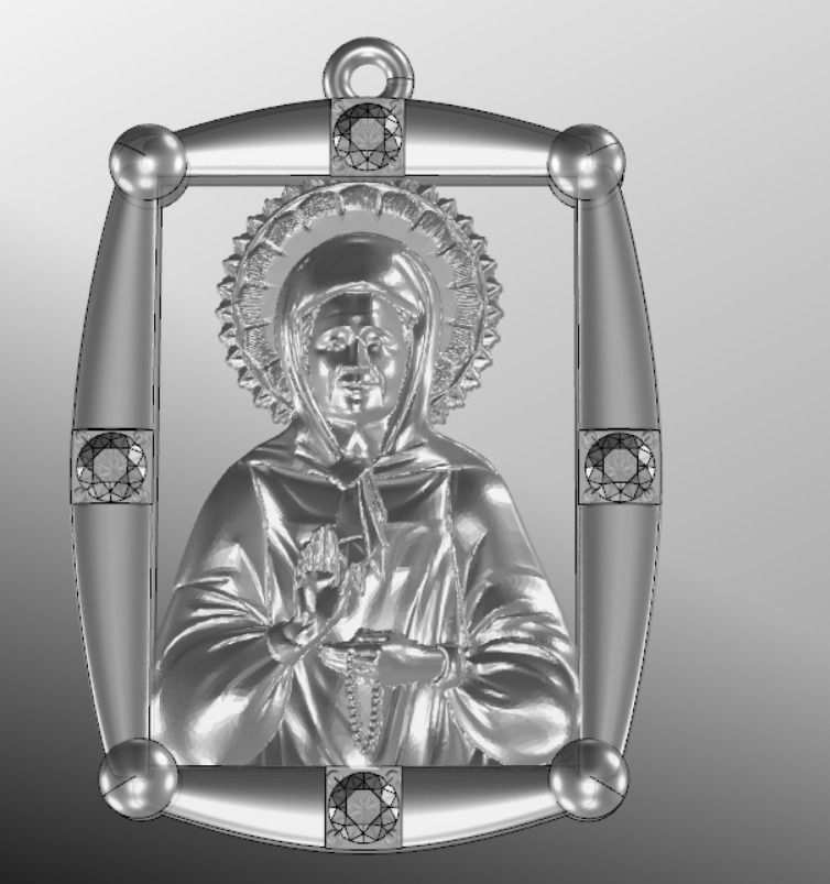 Pendant od 9 3D print model_12