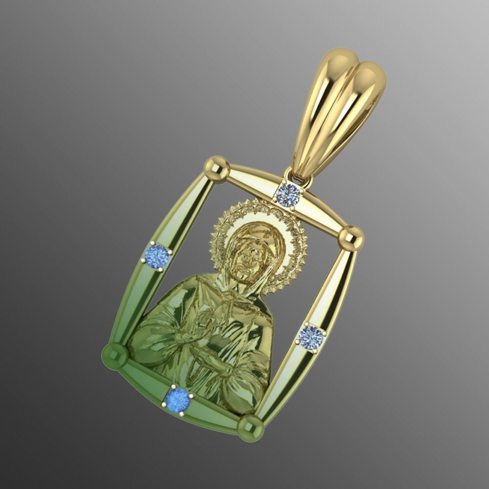 Pendant od 9 3D print model_1