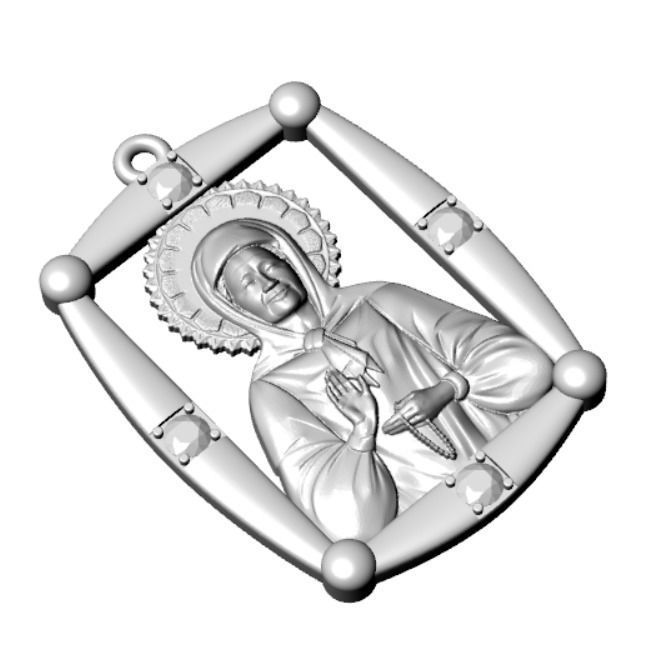 Pendant od 9 3D print model_16