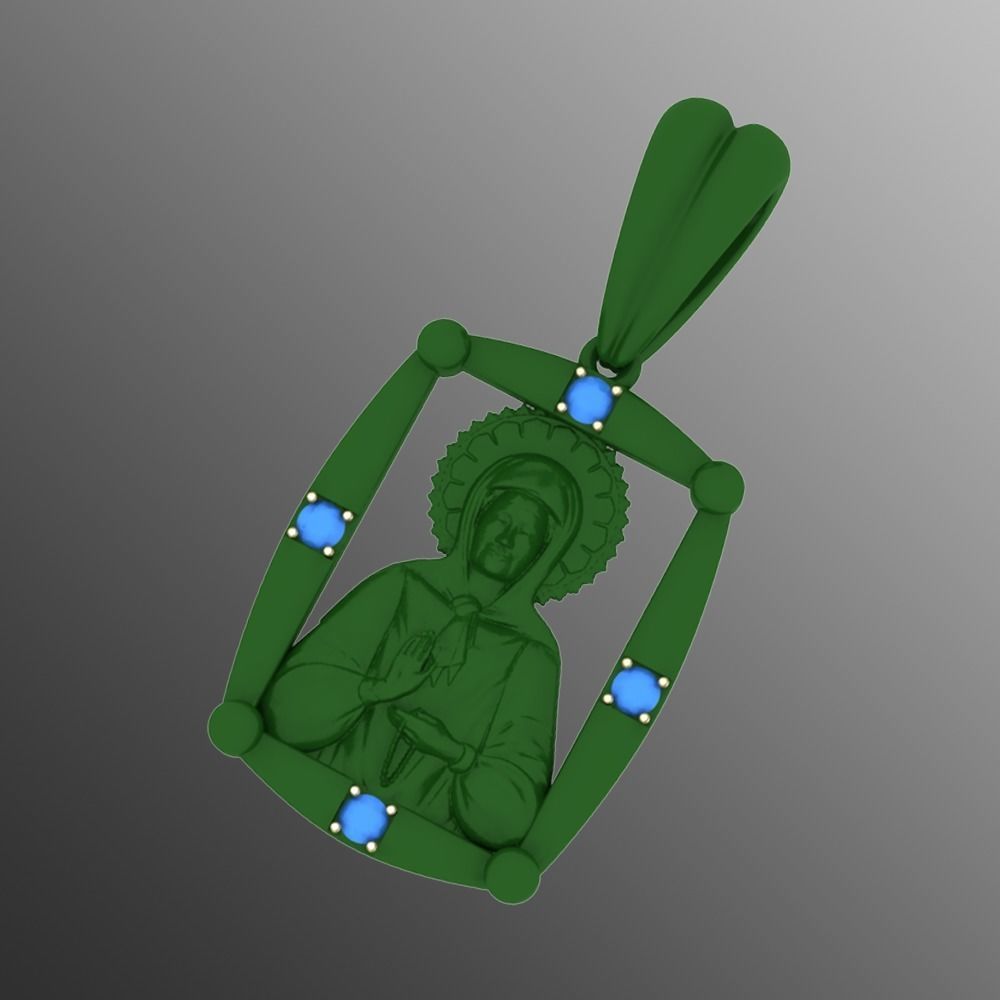 Pendant od 9 3D print model_2