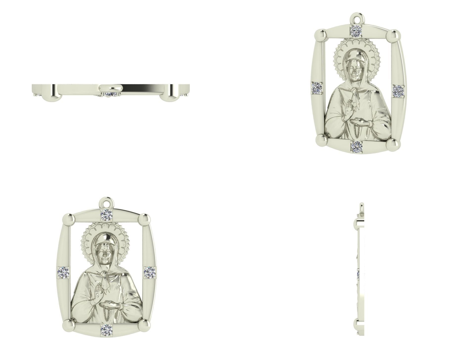 Pendant od 9 3D print model_4