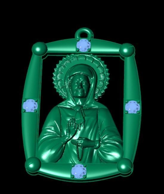 Pendant od 9 3D print model_7