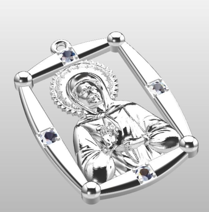 Pendant od 9 3D print model_21