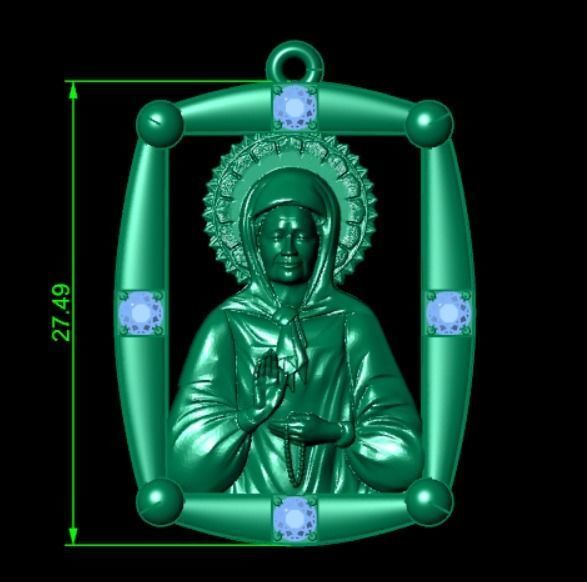 Pendant od 9 3D print model_8