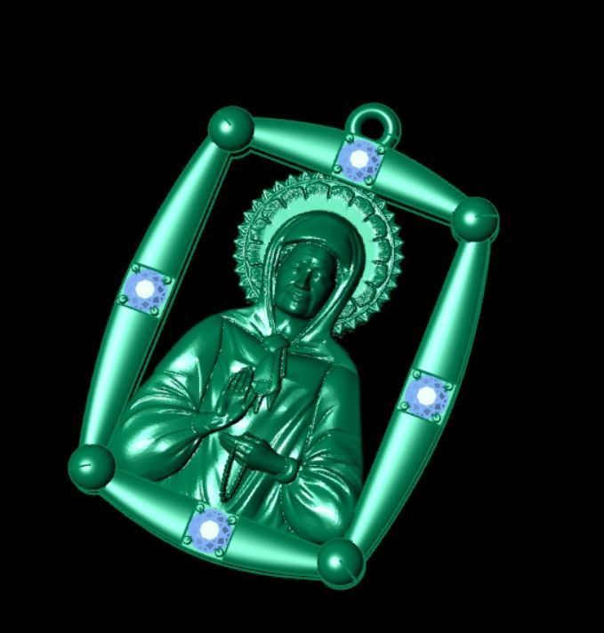 Pendant od 9 3D print model_9