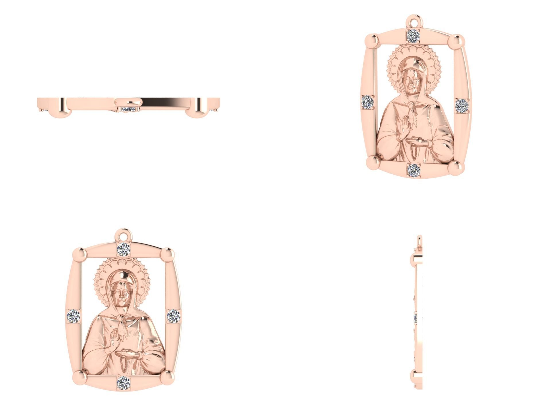 Pendant od 9 3D print model_5