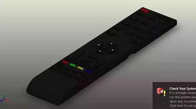 remote control with buttons