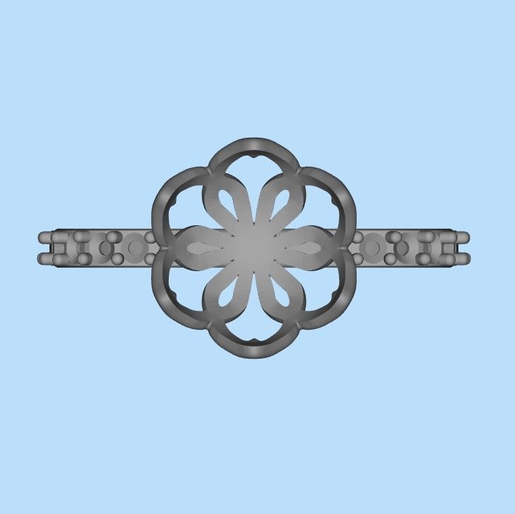 Women Pearl and Diamonds Ring Design 3dm stl vintage 3D print model_17