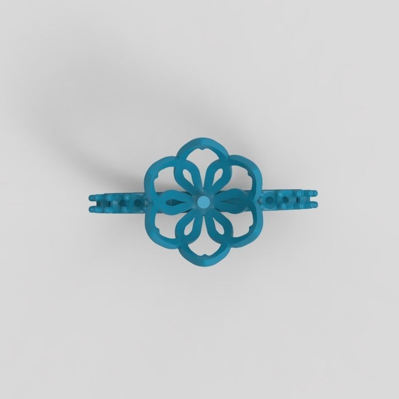 Women Pearl and Diamonds Ring Design 3dm stl vintage 3D print model_6