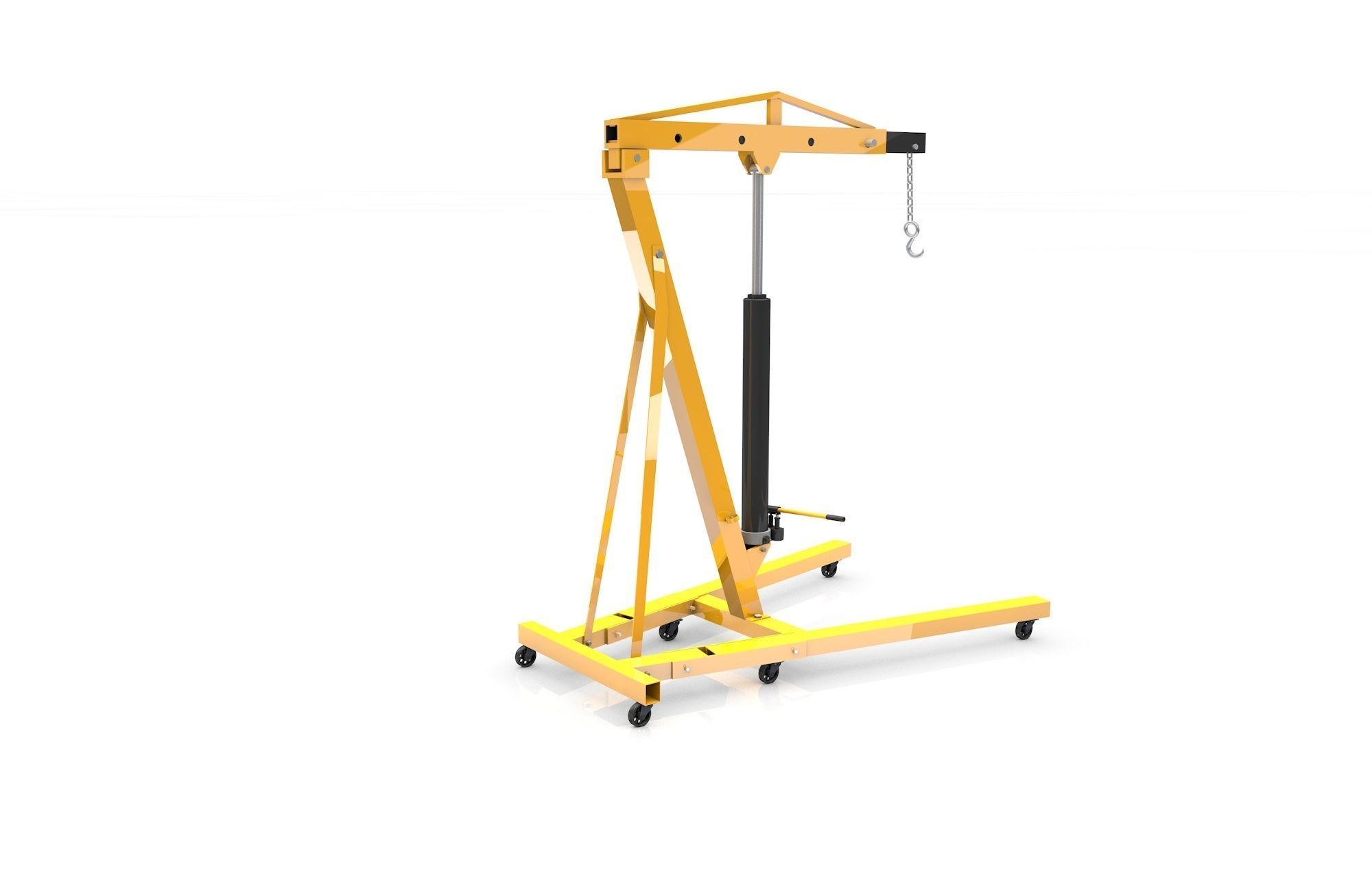 Car Engine Hoist 3D model_2