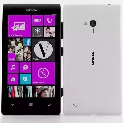 Nokia lumia 720 White 3D model