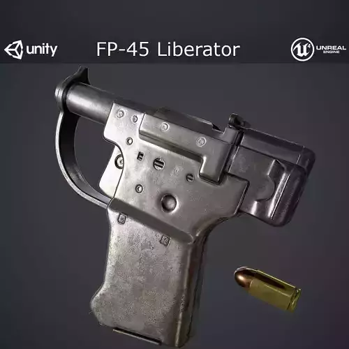 FP-45 Liberator Low-poly 3D model